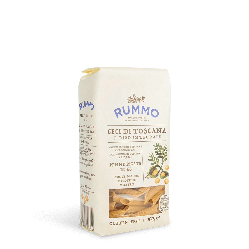 Penne Rigate N° 66 - Pois Chiches Toscans et Riz Brun Rummo